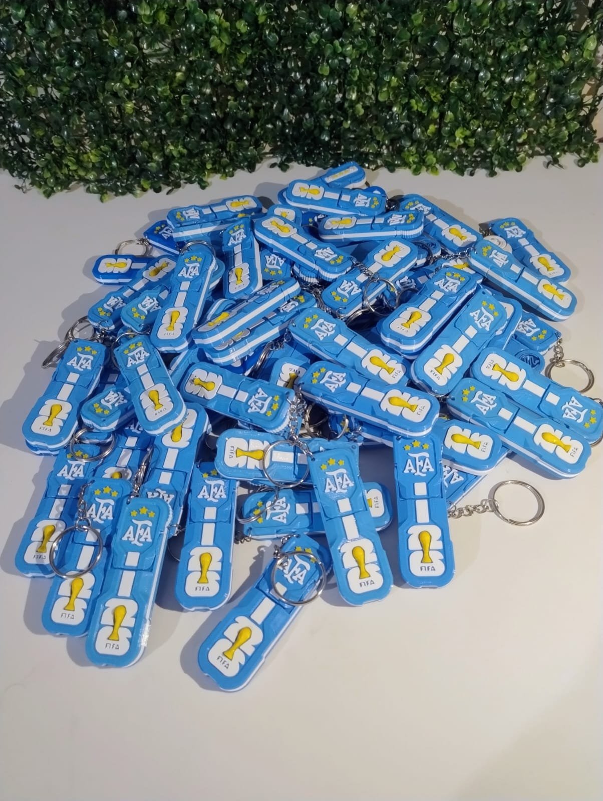 Llaveros porta celulares Mundial Argentina