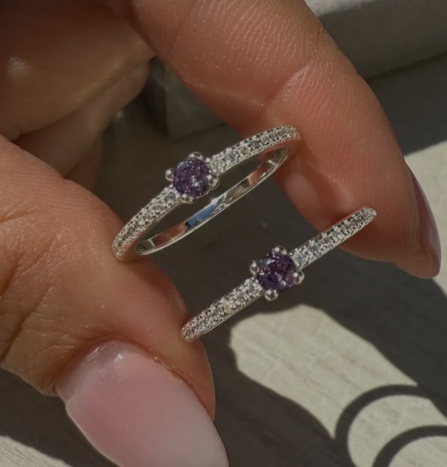 Anillo Acero Blanco